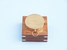 Solid Brass Gentlemen's Compass w/ Rosewood Box 4""