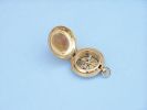 Solid Brass Captain's Push Button Compass 3""
