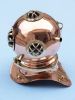 Copper Decorative Divers Helmet 9""