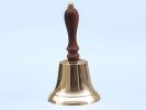 Brass Plated Hand Bell 7""