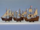 Wooden Santa Maria, Nina & Pinta Model Ship Set