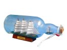 HMS Victory Model Ship in a Glass Bottle 11""