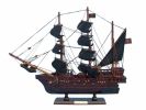 Wooden Ed Low's Rose Pink Model Pirate Ship 14""