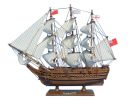 Wooden HMS Bounty Tall Model Ship 15"