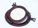 Deluxe Class Antique Copper Porthole Window 8""