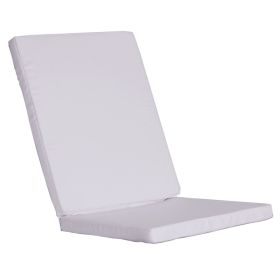 White Hinged Chair Cushions