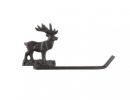 Cast Iron Moose Metal Bathroom Toilet Paper Holder 10""