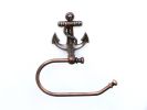 Antique Copper Anchor Hand Towel Holder 10""
