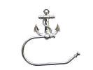 Chrome Anchor Hand Towel Holder 10""