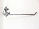 Rustic Silver Cast Iron Anchor Wall Mounted Paper Towel Holder 17""