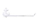 Whitewashed Cast Iron Anchor Wall Mounted Paper Towel Holder 17""