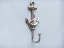 Silver Finish Anchor And Rope With Hook 7""