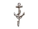 Silver Finish Anchor And Rope With Hook 7""