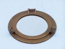 Antique Brass Decorative Ship Porthole Mirror 12""