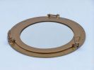 Deluxe Class Antique Brass Porthole Window 24""