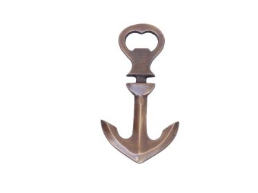 Antique Brass Ship Anchor Bottle Opener 5""