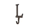 Rustic Copper Cast Iron Letter L Alphabet Wall Hook 6""