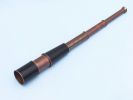 Deluxe Class Admiral's Antique Copper Leather Spyglass Telescope 27"" with Rosewood Box