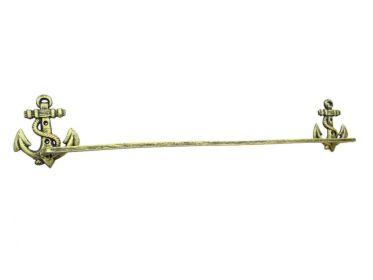 Rustic Gold Cast Iron Anchor Bath Towel Holder 27""