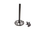 Cast Iron Black Bear Bathroom Extra Toilet Paper Stand 16""