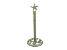 Rustic Seaworn Bronze Cast Iron Starfish Extra Toilet Paper Stand 15"