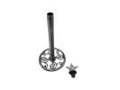 Rustic Silver Cast Iron Texas Star Bathroom Extra Toilet Paper Stand 16""