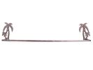 Rustic Copper Cast Iron Palm Tree Bath Towel Holder 26""