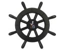 Pirate Decorative Ship Wheel With Seagull 12""