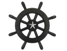 Pirate Decorative Ship Wheel With Starfish 12""