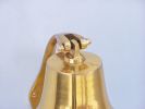 Brass Plated Hanging Harbor Bell 7"