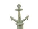 Rustic Seaworn Bronze Cast Iron Anchor Extra Toilet Paper Stand 16""