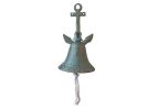 Antique Bronze Cast Iron Wall Hanging Anchor Bell 8""