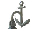 Antique Bronze Cast Iron Wall Hanging Anchor Bell 8""