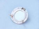Brushed Nickel Deluxe Class Decorative Ship Porthole Window 8""