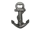 Rustic Silver Cast Iron Anchor Bottle Opener 5""