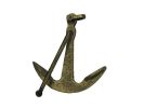 Rustic Gold Cast Iron Anchor Paperweight 5""
