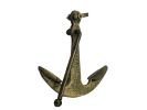 Rustic Gold Cast Iron Anchor Paperweight 5""