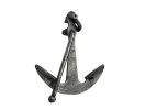 Rustic Silver Cast Iron Anchor Paperweight 5""