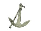 Whitewashed Cast Iron Anchor Paperweight 5""
