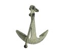 Whitewashed Cast Iron Anchor Paperweight 5""