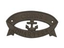 Cast Iron Crews Quarters Sign 8""