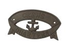 Cast Iron Crews Quarters Sign 8""