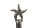 Antique Silver Cast Iron Starfish Paper Towel Holder 15""