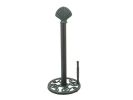 Seaworn Blue Cast Iron Seashell Paper Towel Holder 16""