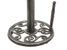 Antique Silver Cast Iron Mermaid Paper Towel Holder 16""