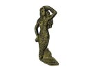 Rustic Gold Cast Iron Mermaid Hook 6""