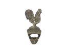 Rustic Copper Cast Iron Rooster Bottle Opener 6""