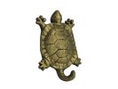 Rustic Gold Cast Iron Turtle Hook 6"