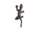Rustic Copper Cast Iron Lizard Hook 6""