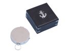Chrome Gentlemen Compass 4"" with Black Rosewood Box